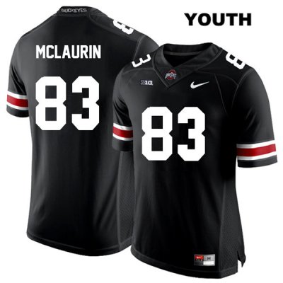 Youth NCAA Ohio State Buckeyes Terry McLaurin #83 College Stitched Authentic Nike White Number Black Football Jersey VS20A80AL
